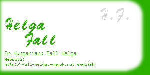 helga fall business card